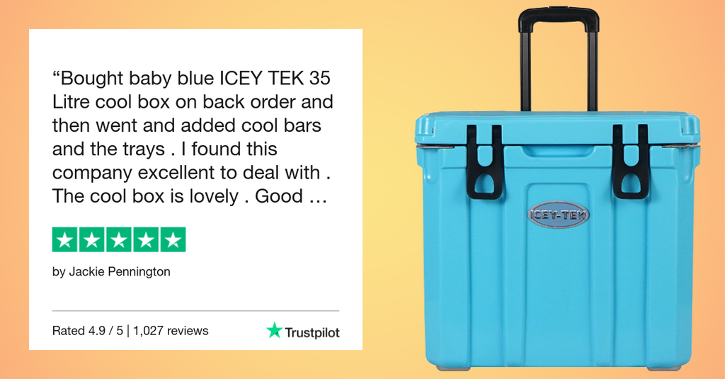 Focus on the ICEY-TEK 35 Litre Cool Box With Wheels